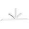 Ekena Millwork Richland Architectural Grade PVC Gable Bracket, 108"W x 31 1/2"H x 4"D x 4"F, 7/12 Pitch GBP108X32X0404RIC00 - alternate 1